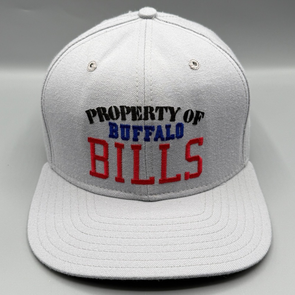 Property of Buffalo Bills Hat Cap‎ New Era Pro Model Gray Adult Medium Made USA